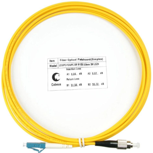 Патч-корд Cabeus FOP(S)-9-LC-FC-3M 1x9/125 OS2 LC-FC 3м LSZH желтый Патч-корд Cabeus FOP(S)-9-LC-FC-3M 1x9/125 OS2 LC-FC 3м LSZH желтый