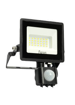 Светодиодный прожектор Feron с датчиком  LL-906 IP65 20W 6400K