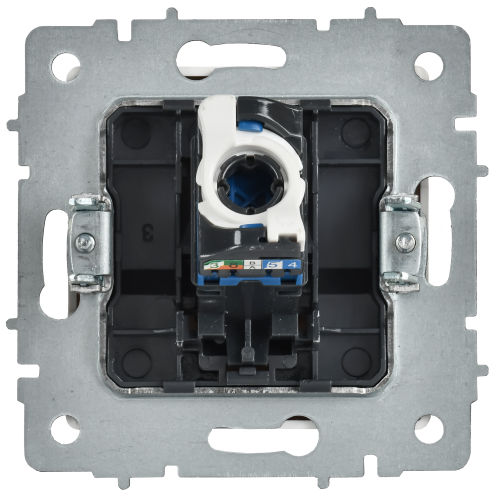 BRITE Розетка компьютерная RJ45 кат.6 РК11-БрАБ арктический белый IEK BRITE Розетка компьютерная RJ45 кат.6 РК11-БрАБ арктический белый IEK