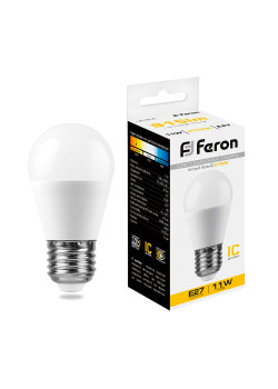 Лампа светодиодная Feron LB-750 Шарик E27 11W 175-265V 2700K