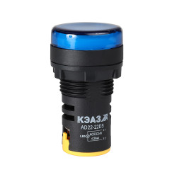 Лампа AD22DS(LED) матрица D22мм синий 230В-КЭАЗ