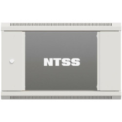 Шкаф коммутационный NTSS Премиум (NTSS-W9U6060GS-2) настенный 9U 600x600мм пер.дв.стекл 60кг серый 500мм 22кг 220град. 370мм IP20 сталь