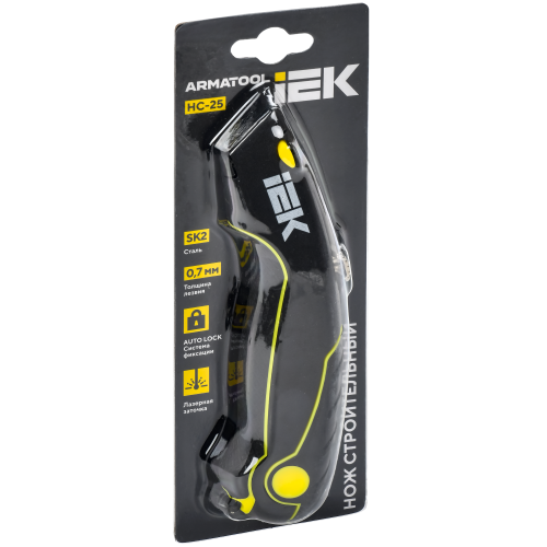 ARMATOOL Нож строительный AUTO-lock 19мм НС-25 SK2 IEK ARMATOOL Нож строительный AUTO-lock 19мм НС-25 SK2 IEK