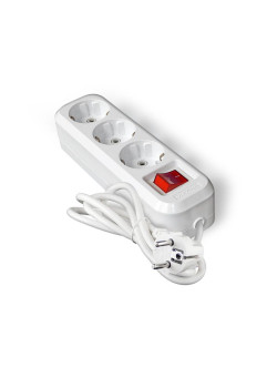 Удлинитель 3х3м с заземл. IP20 S-303А ПВС 3х1.5 с выкл. Universal 1726