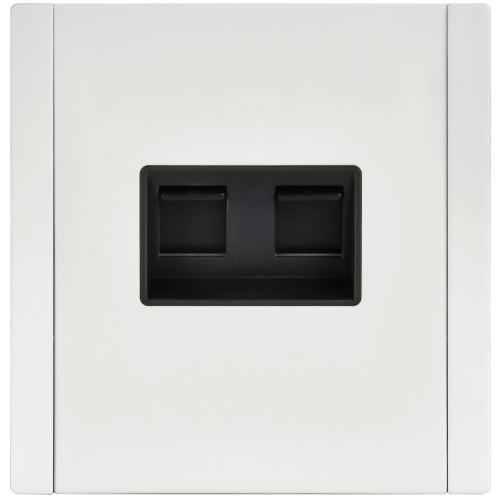 FORTE&PIANO Розетка двойная RJ11+RJ45 кат.5E FP235M металл белый IEK FORTE&PIANO Розетка двойная RJ11+RJ45 кат.5E FP235M металл белый IEK