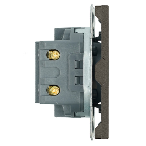 Розетка 2-местная USB + Type C (механизм), STEKKER, 250В, 20W, серия Эмили, RST10-5115-09, антрацит, soft touch Розетка 2-местная USB + Type C (механизм), STEKKER, 250В, 20W, серия Эмили, RST10-5115-09, антрацит, soft touch