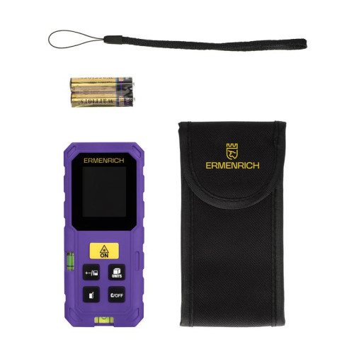 Рулетка лазерная Reel PLUS GS40 фиолет. Ermenrich 86257 Рулетка лазерная Reel PLUS GS40 фиолет. Ermenrich 86257