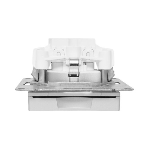 Механизм роз., 16А, IP44, с.з., с.ш., c крышкой, алюм. Эпика EKF