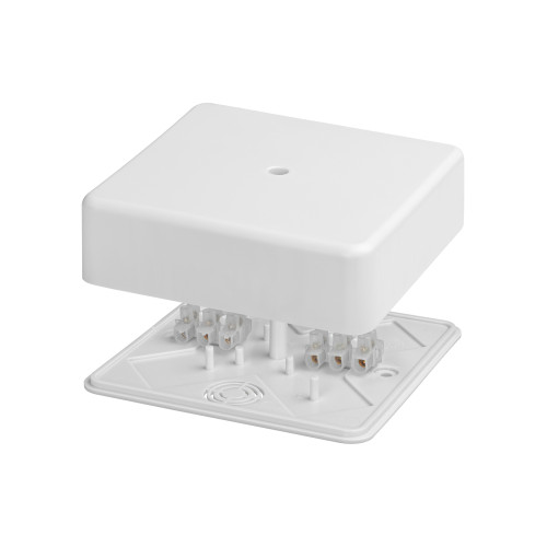 Коробка распаячная КР 100х100х29 ОП с клем. колодкой белая IP40 TDM Коробка распаячная КР 100х100х29 ОП с клем. колодкой белая IP40 TDM