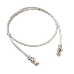 Патч-корд TERACOM CS Cat.6A экран. S/FTP LSZH белый (1,0м)