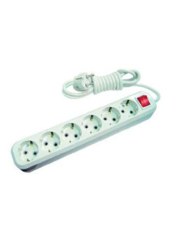 Удлинитель 6х3м с заземл. 16А IP20 с выкл. Makel MGP233