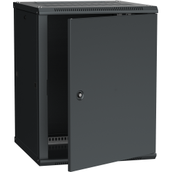 ITK Шкаф LINEA W 12U 600х600мм дверь металл черный RAL9005