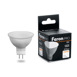 Лампа светодиодная Feron.PRO LB-1608 MR16 G5.3 8W 175-265V 6400K