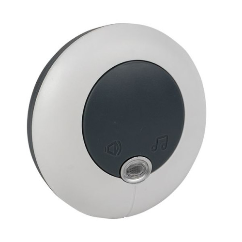 Звонок беспр. в розетку Powerself (230В, бел.-сер. 51 мелод. с индик. 4 ур.) EKF
