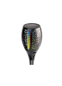 Светильник светодиодный SLR-S11-RGB садовый эффект факела 33LED 58см IP44 (3 варианта установки) солнечная батарея ФАZА 5040823