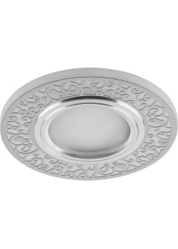Светильник встраиваемый с белой LED подсветкой Feron CD951 потолочный MR16 G5.3 белый матовый