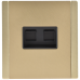 FORTE&PIANO Розетка компьютерная двойная RJ45 кат.5E FP633M металл шампань IEK FORTE&PIANO Розетка компьютерная двойная RJ45 кат.5E FP633M металл шампань IEK