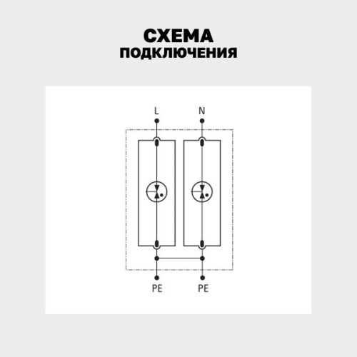 УЗИП Класс 1 Iimp 25kA (10/350μs) 2P EKF
