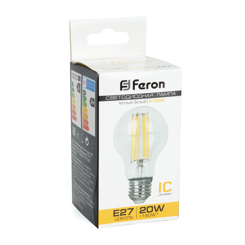 Лампа светодиодная Feron LB-620 Шар E27 20W 175-265V 2700K Лампа светодиодная Feron LB-620 Шар E27 20W 175-265V 2700K