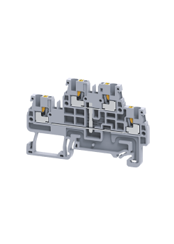 Клемма 2х-ярусная push-in OptiClip CPDL-2,5-2L-I-S-серый