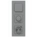 FLITE Светорегулятор проходной TRIAC 550Вт СС26-5-12-ФлС серый IEK FLITE Светорегулятор проходной TRIAC 550Вт СС26-5-12-ФлС серый IEK