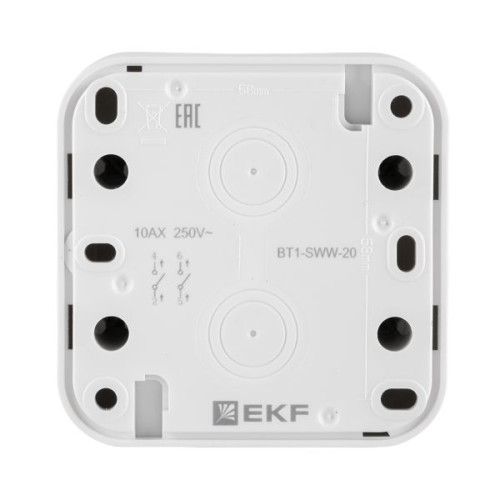 Выкл., 2кл., ОП авт. клеммы бел. Бронто EKF Выкл., 2кл., ОП авт. клеммы бел. Бронто EKF