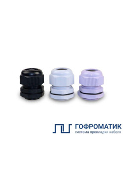 Сальник MG 40 IP68 d кабеля 22-32мм пластик. черн. ГОФРОМАТИК/ЗЭТАРУС zeta30875