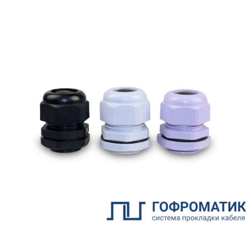 Сальник MG 40 IP68 d кабеля 22-32мм пластик. черн. ГОФРОМАТИК/ЗЭТАРУС zeta30875