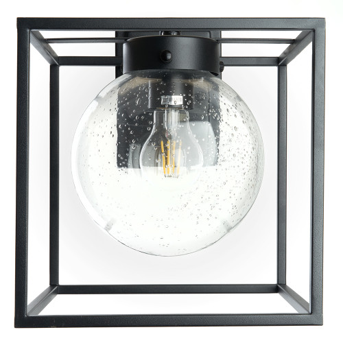 Светильник садово-парковый Feron PL711 на стену вниз  60W E27 230V, черный