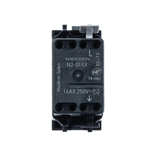 Выключатель 1-кл. 1п 1мод. СП Zenit 16А IP20 с клавишей антрацит ABB 2CLA210100N1801 Выключатель 1-кл. 1п 1мод. СП Zenit 16А IP20 с клавишей антрацит ABB 2CLA210100N1801