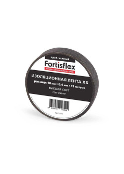 Изолента ХБ 18х0.4х11 черн. Fortisflex 71242