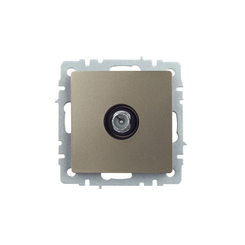BRITE Розетка TV проходная РТВ10-0-БрШ шампань IEK BRITE Розетка TV проходная РТВ10-0-БрШ шампань IEK