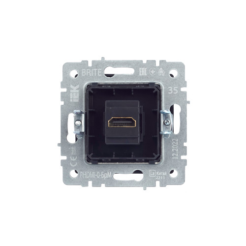 BRITE Розетка HDMI РHDMI-0-БрМ маренго IEK BRITE Розетка HDMI РHDMI-0-БрМ маренго IEK