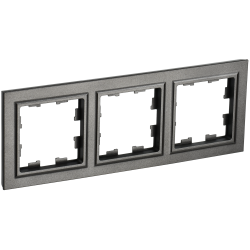 BRITE Рамка 3-местная РУ-3-БрТБ темная бронза IEK