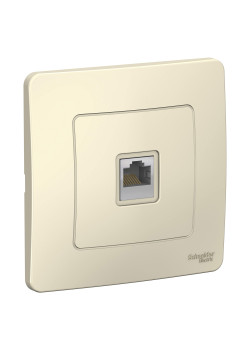 BLANCA С/У РОЗЕТКА компьютерная RJ45, кат.5E, МОЛОЧНЫЙ