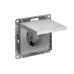 ATLASDESIGN РОЗЕТКА с заземлением со шторками с крышкой, 16А, IP20, механизм, АЛЮМИНИЙ