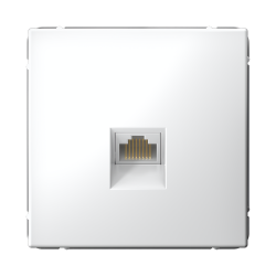 ARTGALLERY РОЗЕТКА компьютерная RJ45, кат. 5е, механизм, БЕЛЫЙ