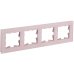 BRITE Рамка 4-местная РУ-4-2-Бр стекло розовый матовый IEK BRITE Рамка 4-местная РУ-4-2-Бр стекло розовый матовый IEK