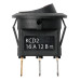 Выключатель клавишный круглый KCD2-101N-2 12В AC/DC, 1P, 16А, (3с), ON-OFF, черный с красной точечной LED подсветкой TDM Выключатель клавишный круглый KCD2-101N-2 12В AC/DC, 1P, 16А, (3с), ON-OFF, черный с красной точечной LED подсветкой TDM
