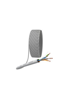 Кабель витая пара U/UTP кат.5E 4х2х24AWG solid CU PVC сер. (м) Эра Б0044429
