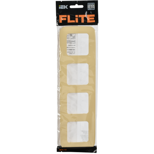 FLITE Рамка 4-местная РУ-4-А-ФлН навахо IEK FLITE Рамка 4-местная РУ-4-А-ФлН навахо IEK
