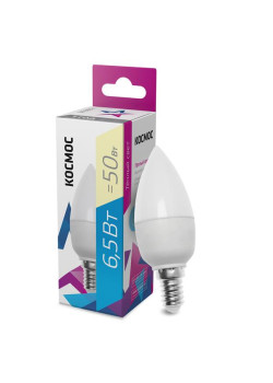 Лампа светодиодная CN 6.5Вт 220В E14 3000К Космос LkecLED6.5wCNE1430