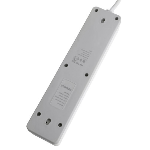 Сетевой фильтр 4-местный с/з STEKKER HM20-41-02 3x1мм2, 1,8 м, серия Optima, белый Сетевой фильтр 4-местный с/з STEKKER HM20-41-02 3x1мм2, 1,8 м, серия Optima, белый