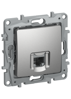 IEKETIKA Розетка компьютерная RJ45 категория 6 UTP 6724531 алюминий IEK