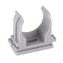 Крепеж-клипса для ручного монтажа d25 мм (10 шт) серая EKF-Plast