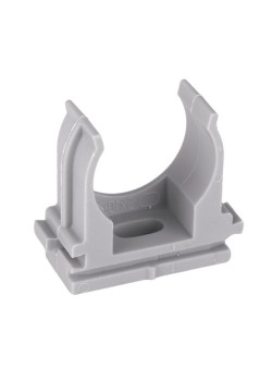 Крепеж-клипса для ручного монтажа d25 мм (10 шт) серая EKF-Plast