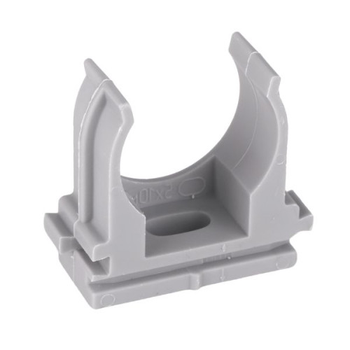 Крепеж-клипса для ручного монтажа d25 мм (10 шт) серая EKF-Plast