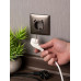 Валенсия лиц. панель розетки 1-местной с/з 16А графит с защ. штор. с 2 USB 2,1А EKF Валенсия лиц. панель розетки 1-местной с/з 16А графит с защ. штор. с 2 USB 2,1А EKF