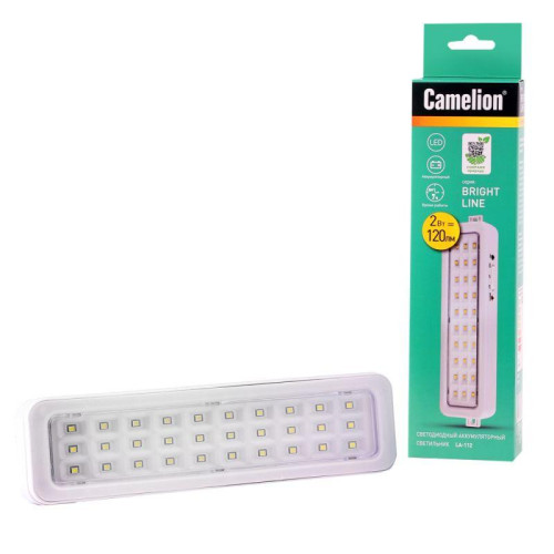 Светильник светодиодный LA-112 30LED 220В аккумуляторный Li-ion бел. Camelion 13149 Светильник светодиодный LA-112 30LED 220В аккумуляторный Li-ion бел. Camelion 13149