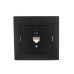 Розетка компьютерная 1-м СП Mira RJ45 черн. бархат LEZARD 701-4242-139 Розетка компьютерная 1-м СП Mira RJ45 черн. бархат LEZARD 701-4242-139